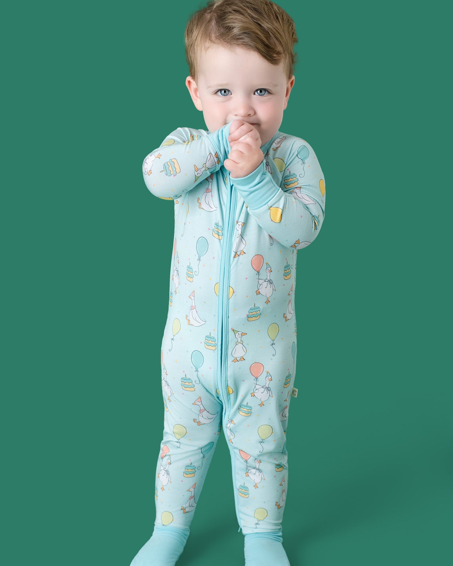 Party goose green pyjamas