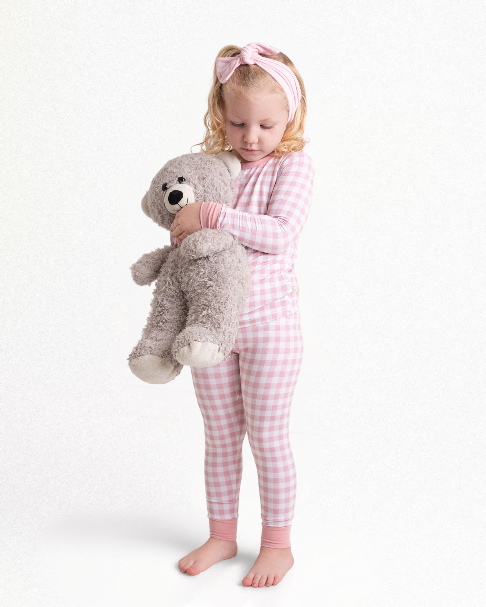 pink gingham Pyjamassett