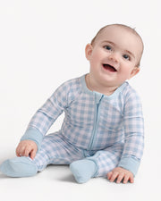 Blue gingham pyjamas