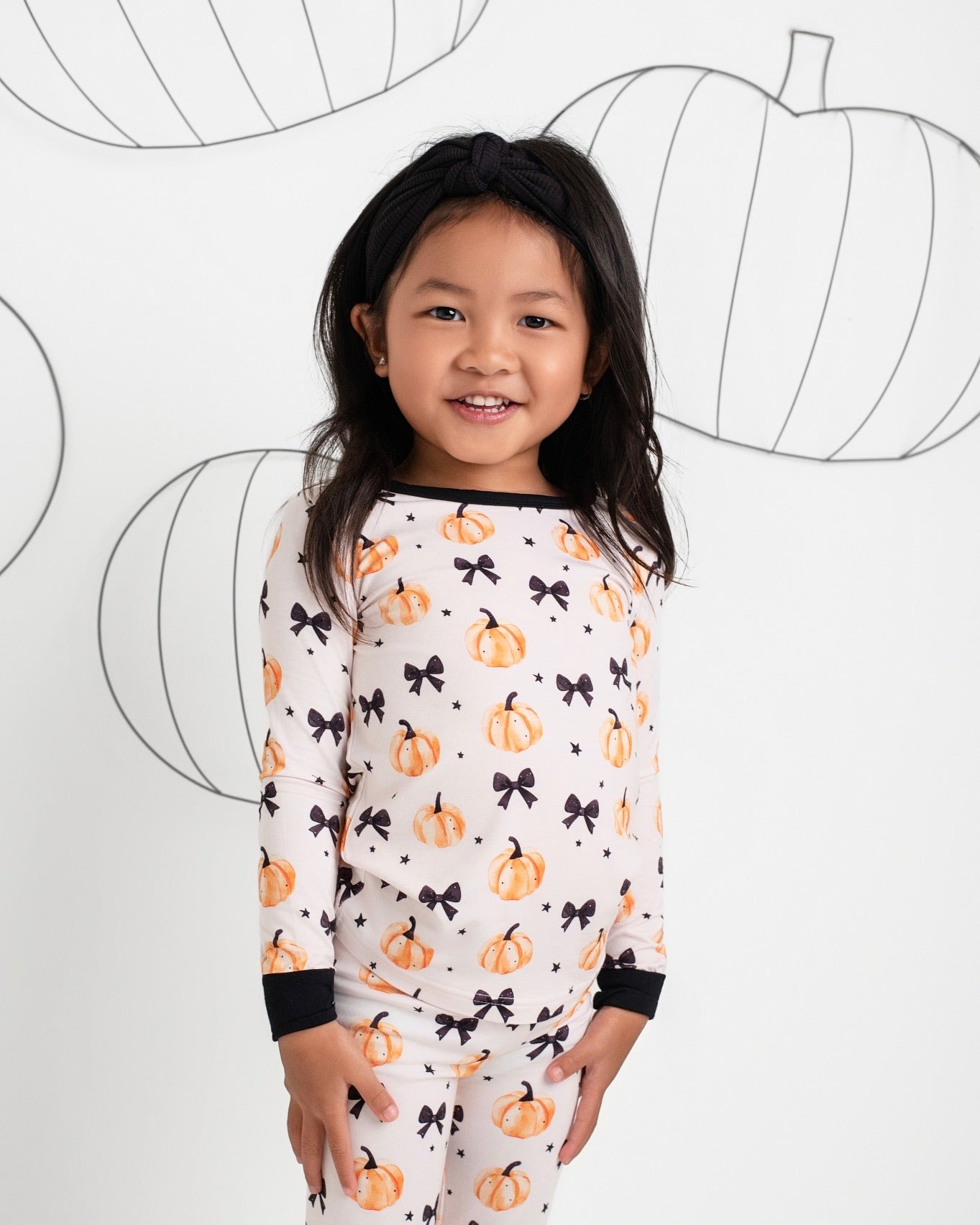 Bow & Pumpkin Pyjamassett