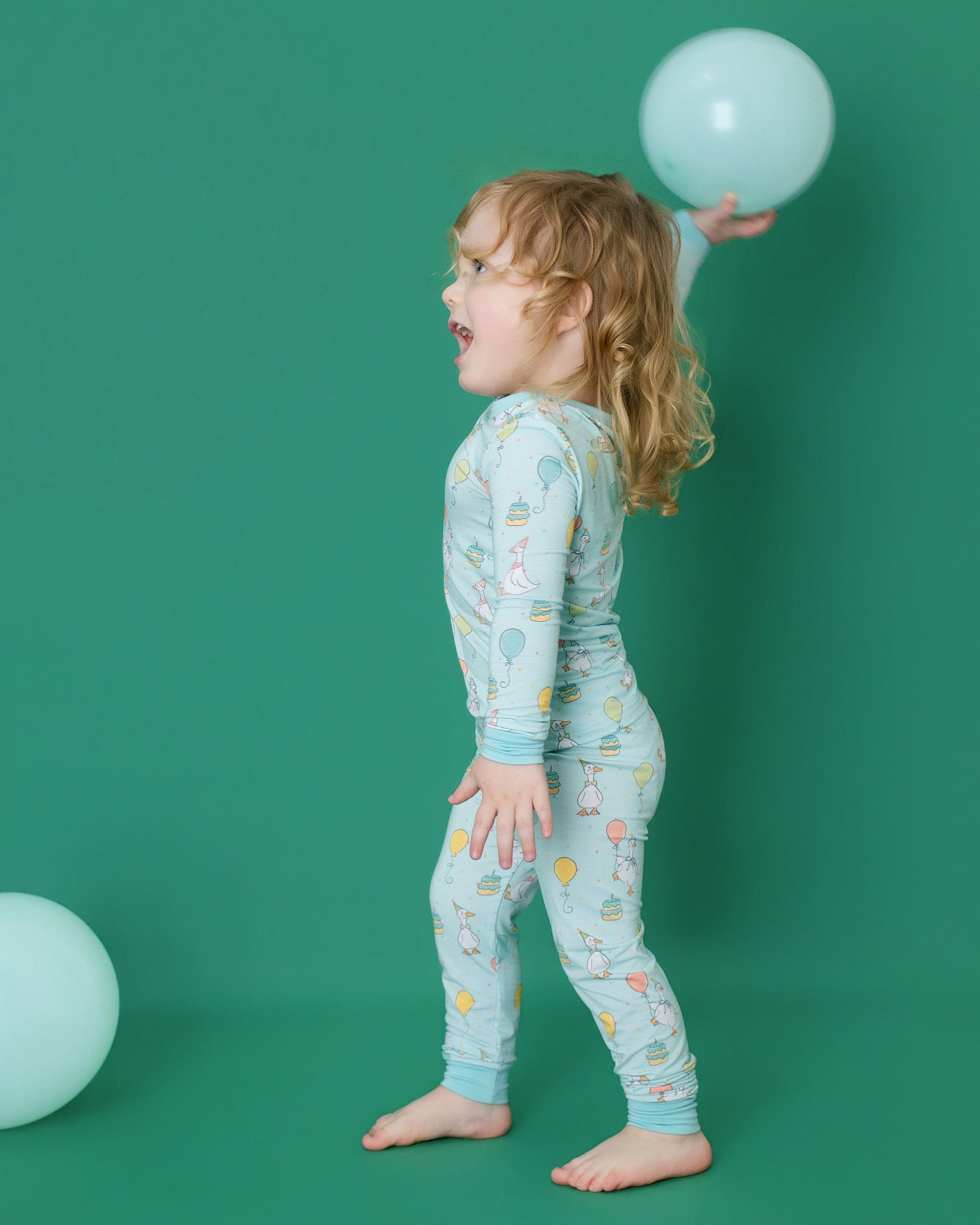 Party goose green Pyjamassett