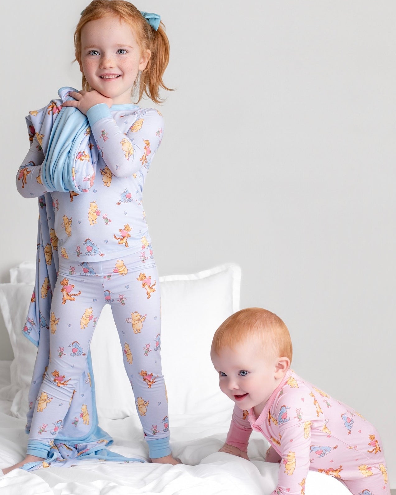 Love Bear blå pyjamassett