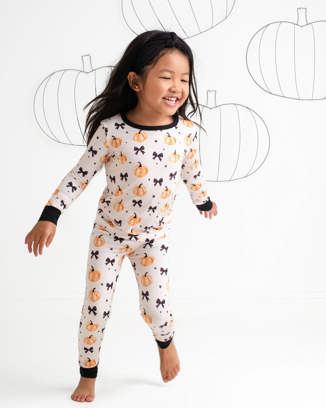 Bow & Pumpkin Pyjamassett