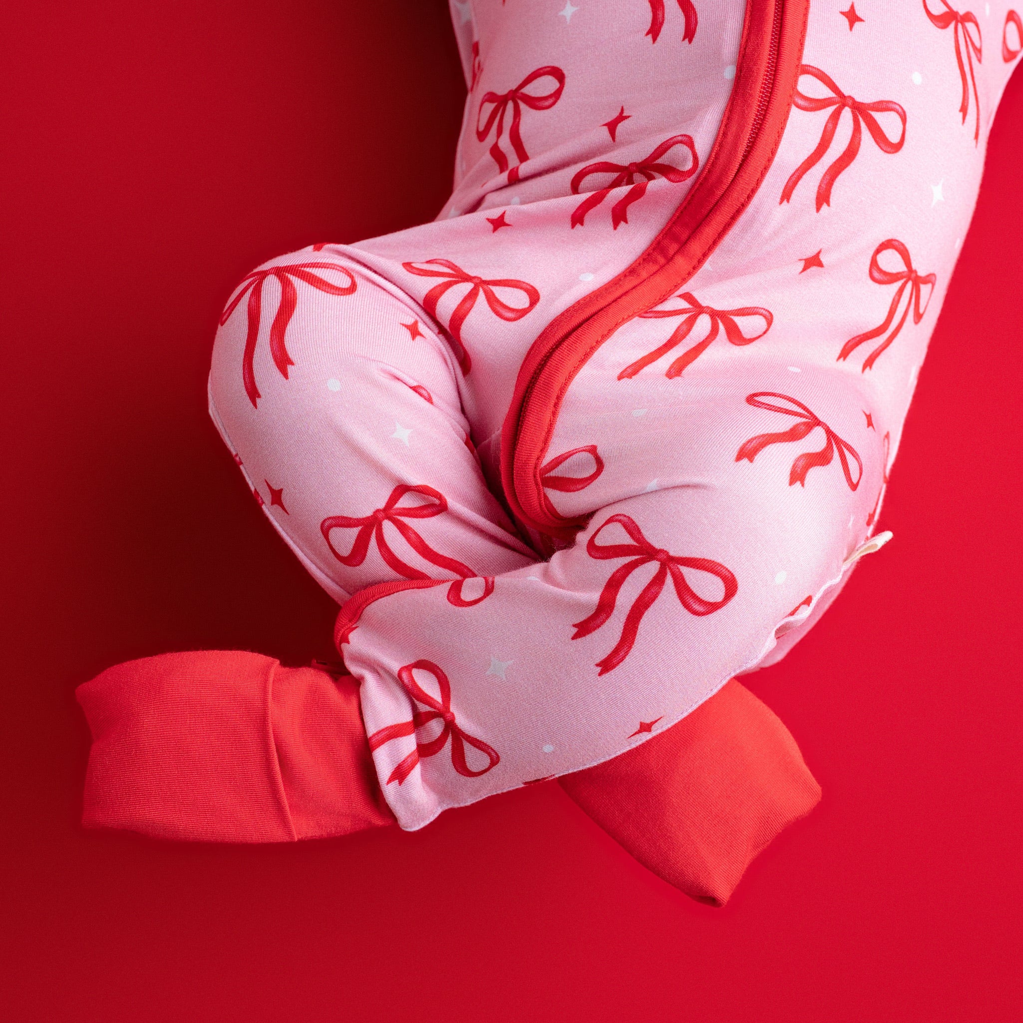 Røde sløyfer pyjamas