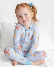 Love Bear blå pyjamassett