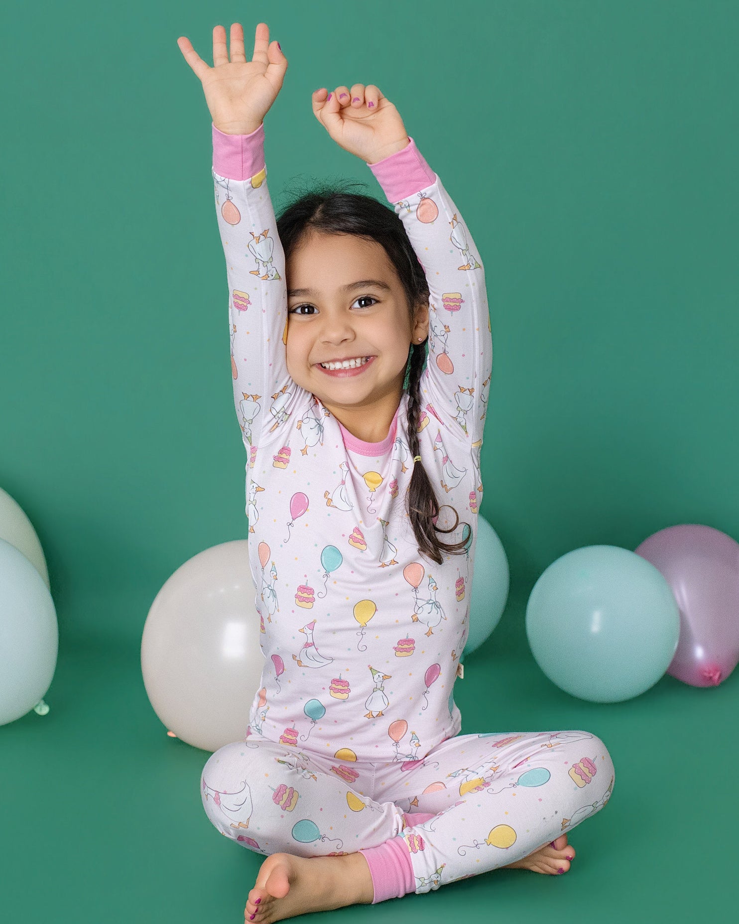 Party goose pink Pyjamassett