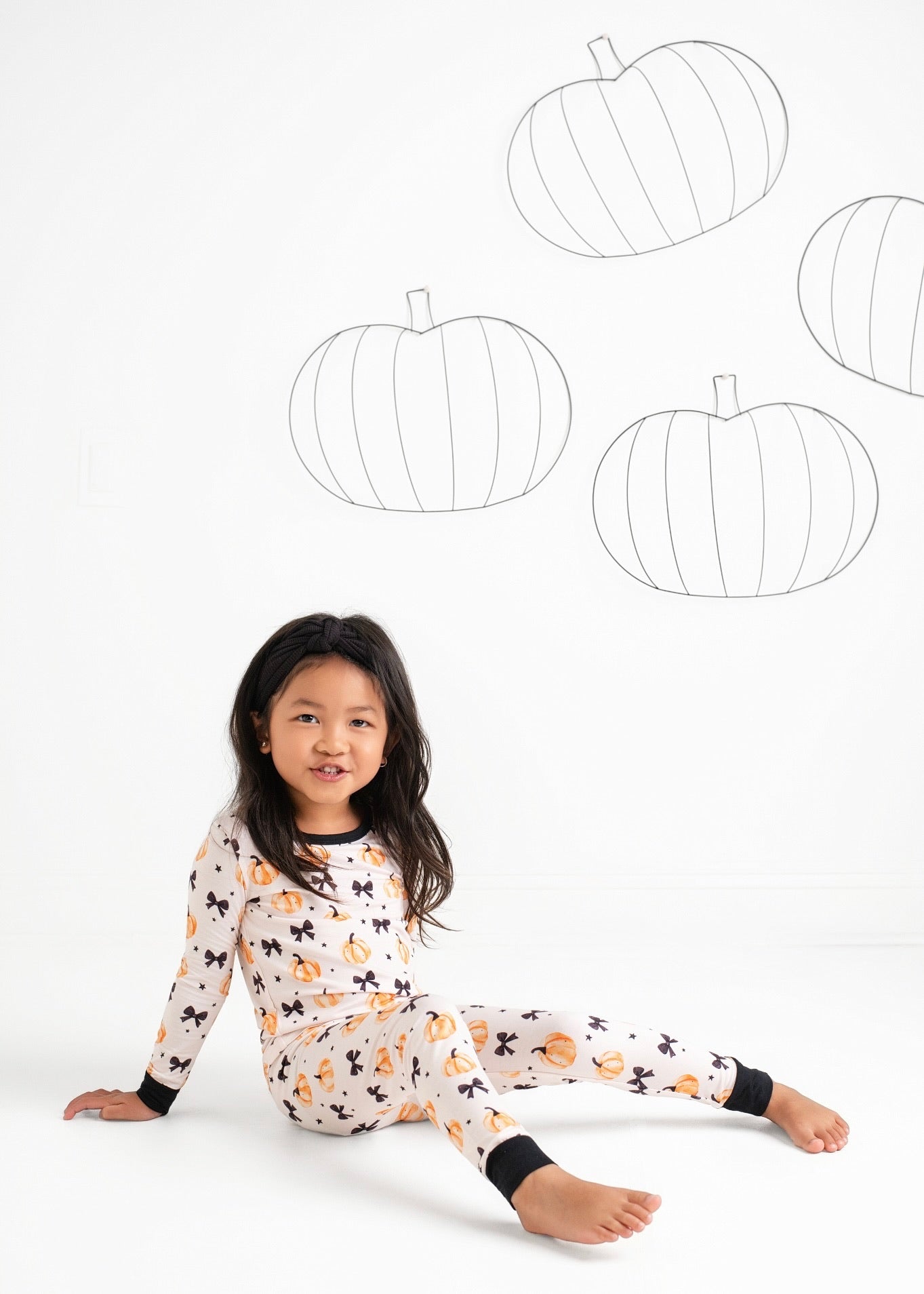 Bow & Pumpkin Pyjamassett