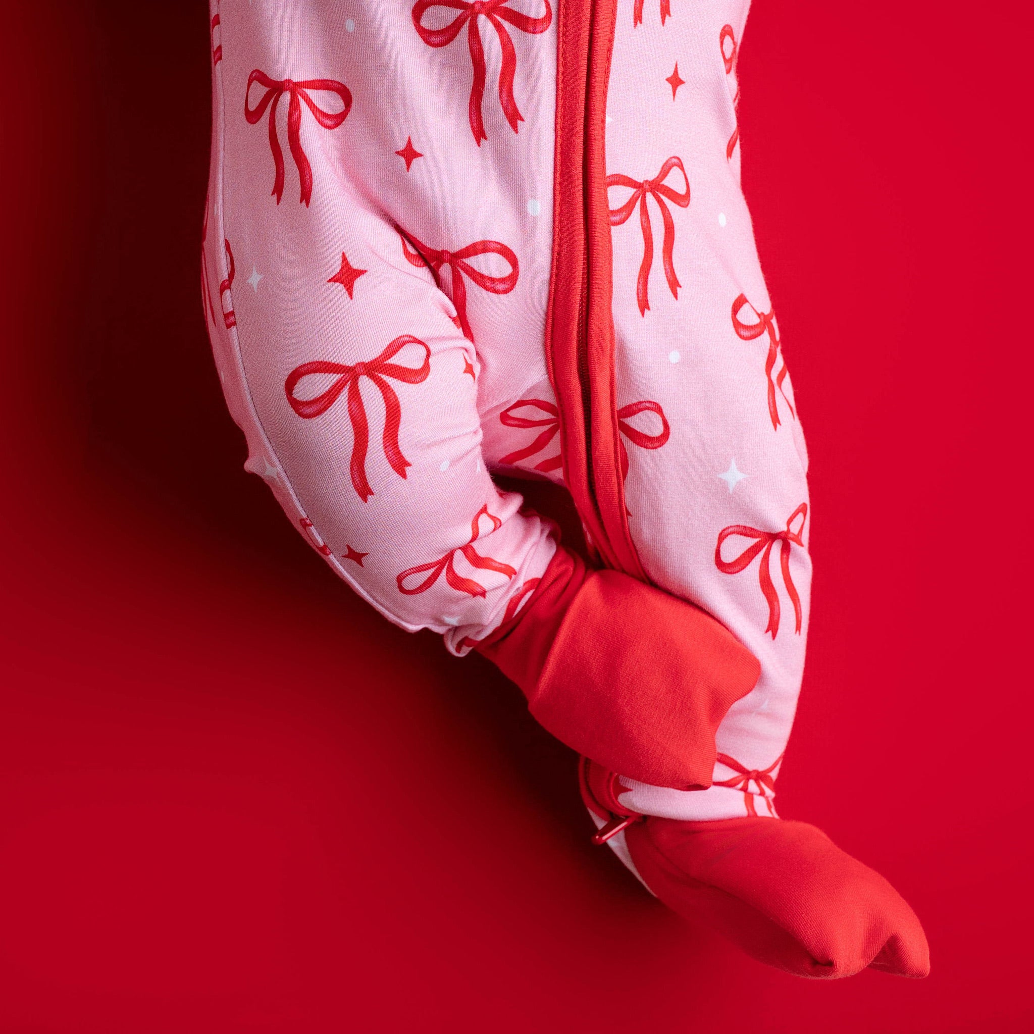 Røde sløyfer pyjamas